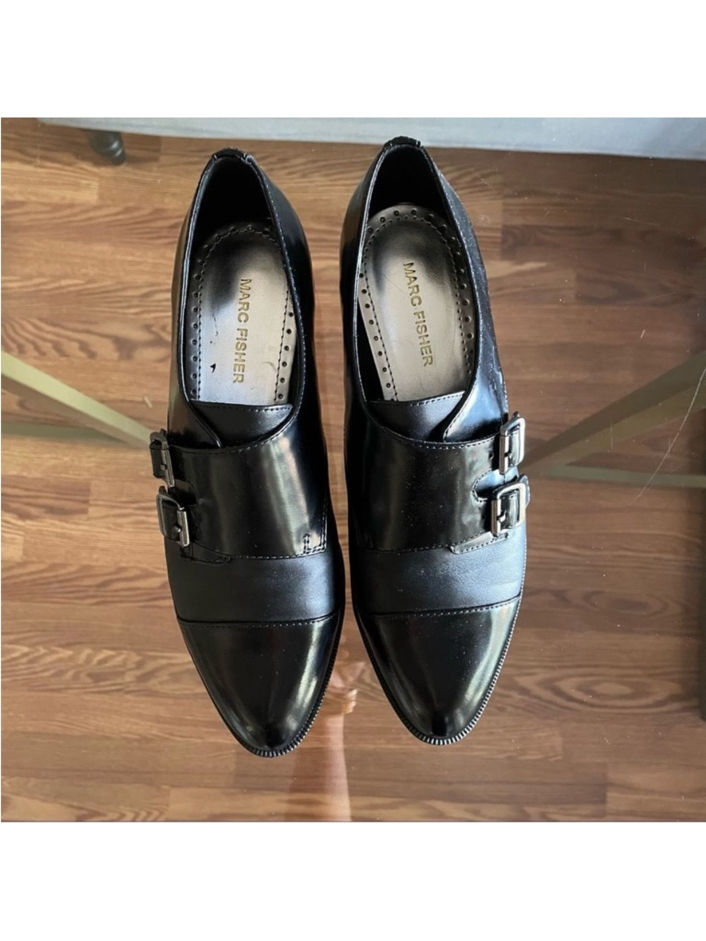 Marc Fisher womens Fawna black oxfords size 7.5 - Picture 8 of 11